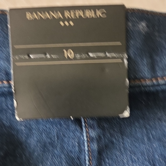 Banana Republic Denim Cargo Mini Skirt Size 10 - Picture 9 of 12